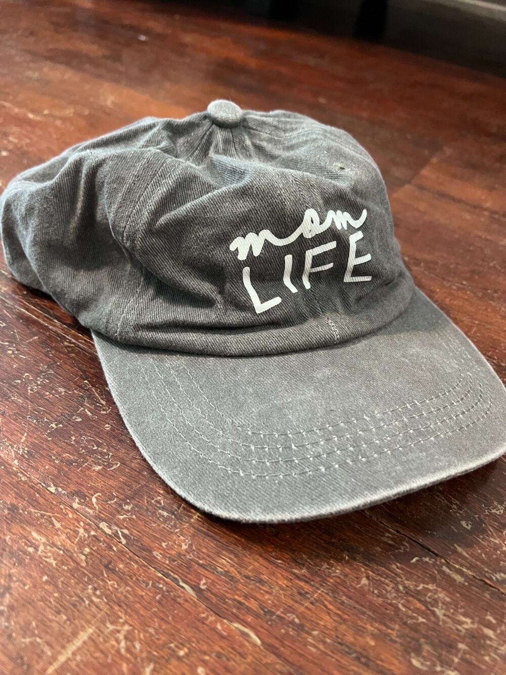 Mom Life Embroidered Baseball Cap Womens Adjustable Gray Dad Hat Casual - Picture 3 of 4
